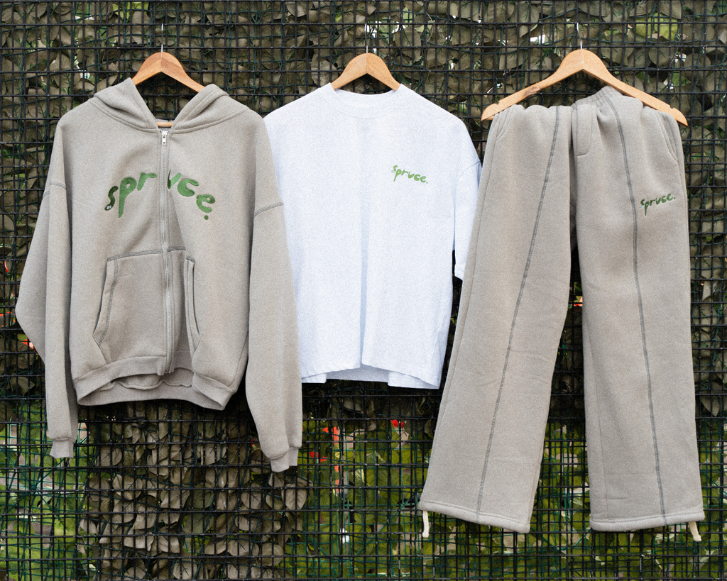 Spruce Cropped Zip-Up Hoodie